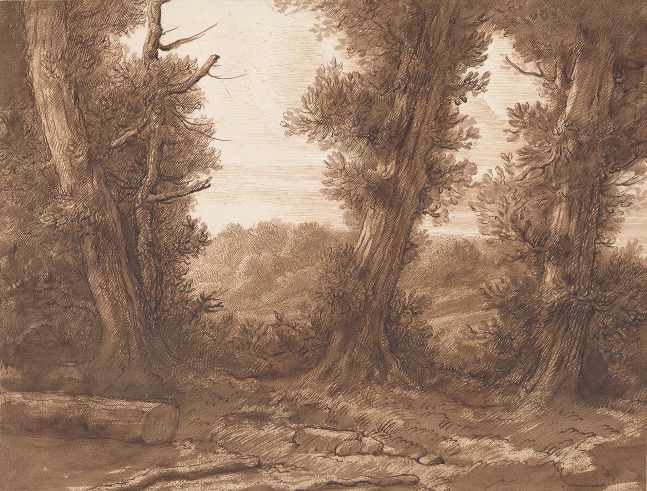 De store trærne. av Alphonse Legros
