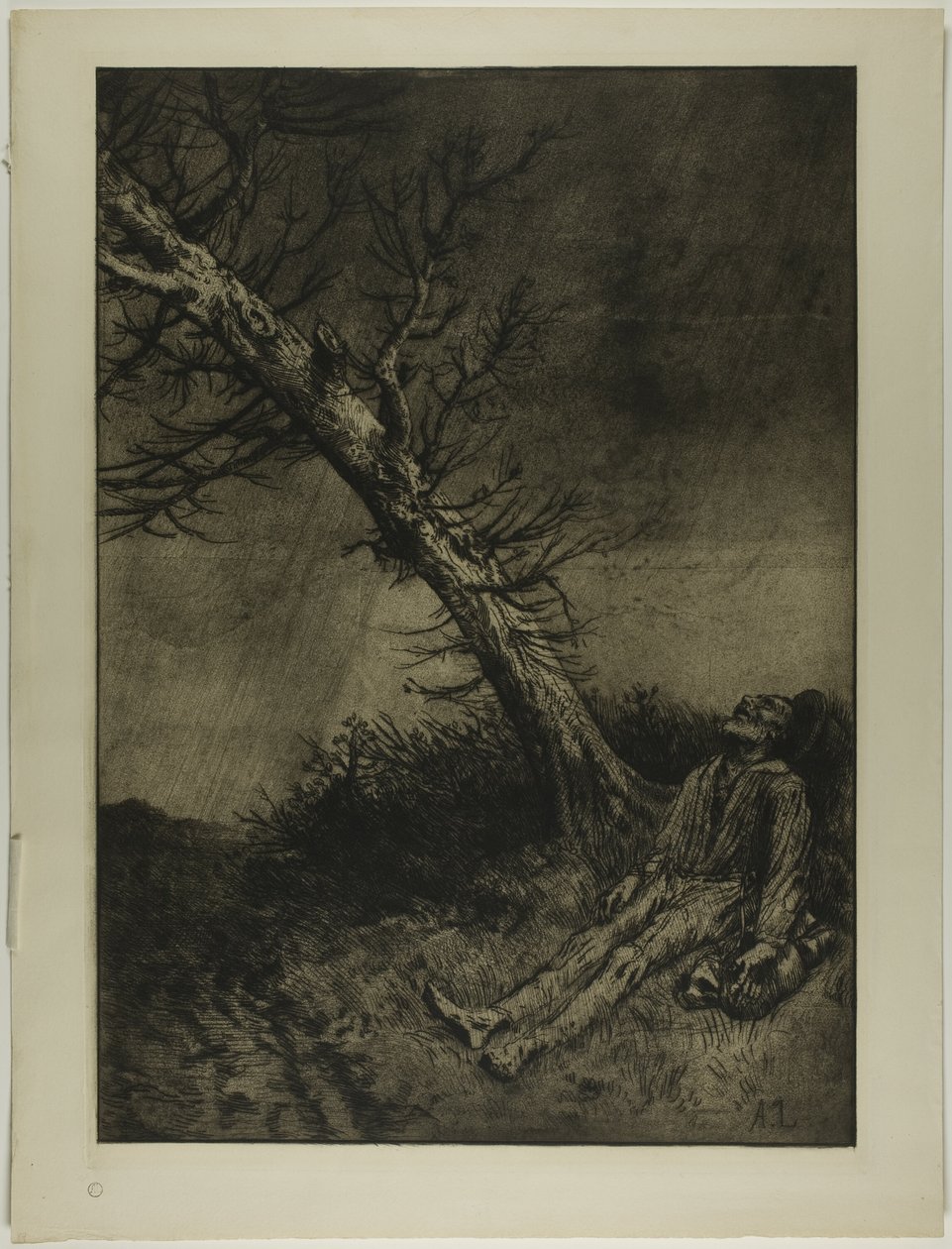 Vagabondens død av Alphonse Legros