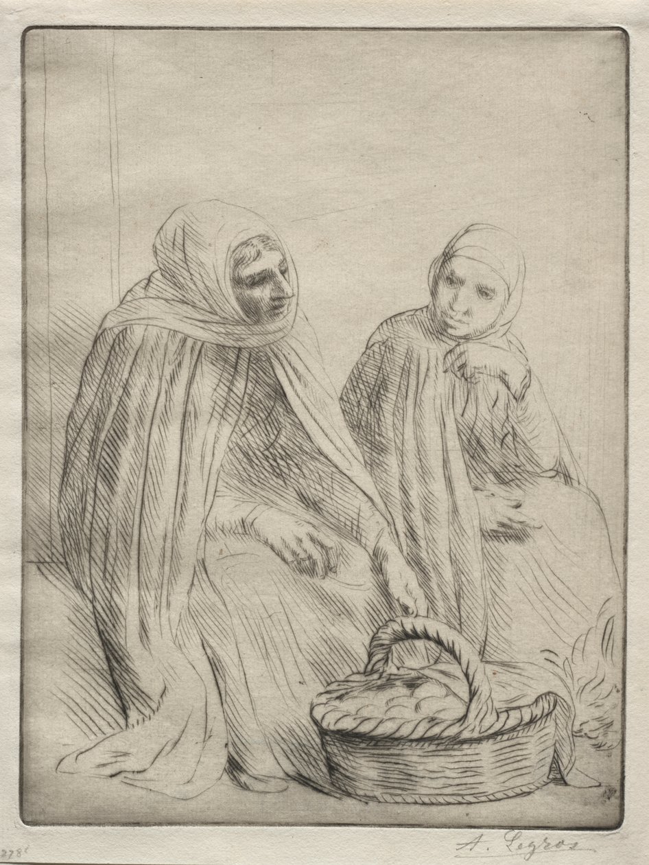 The Egg Merchants (1. tallerken) av Alphonse Legros