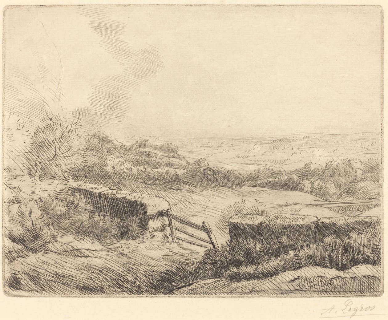 Gate L'entree du champ. av Alphonse Legros