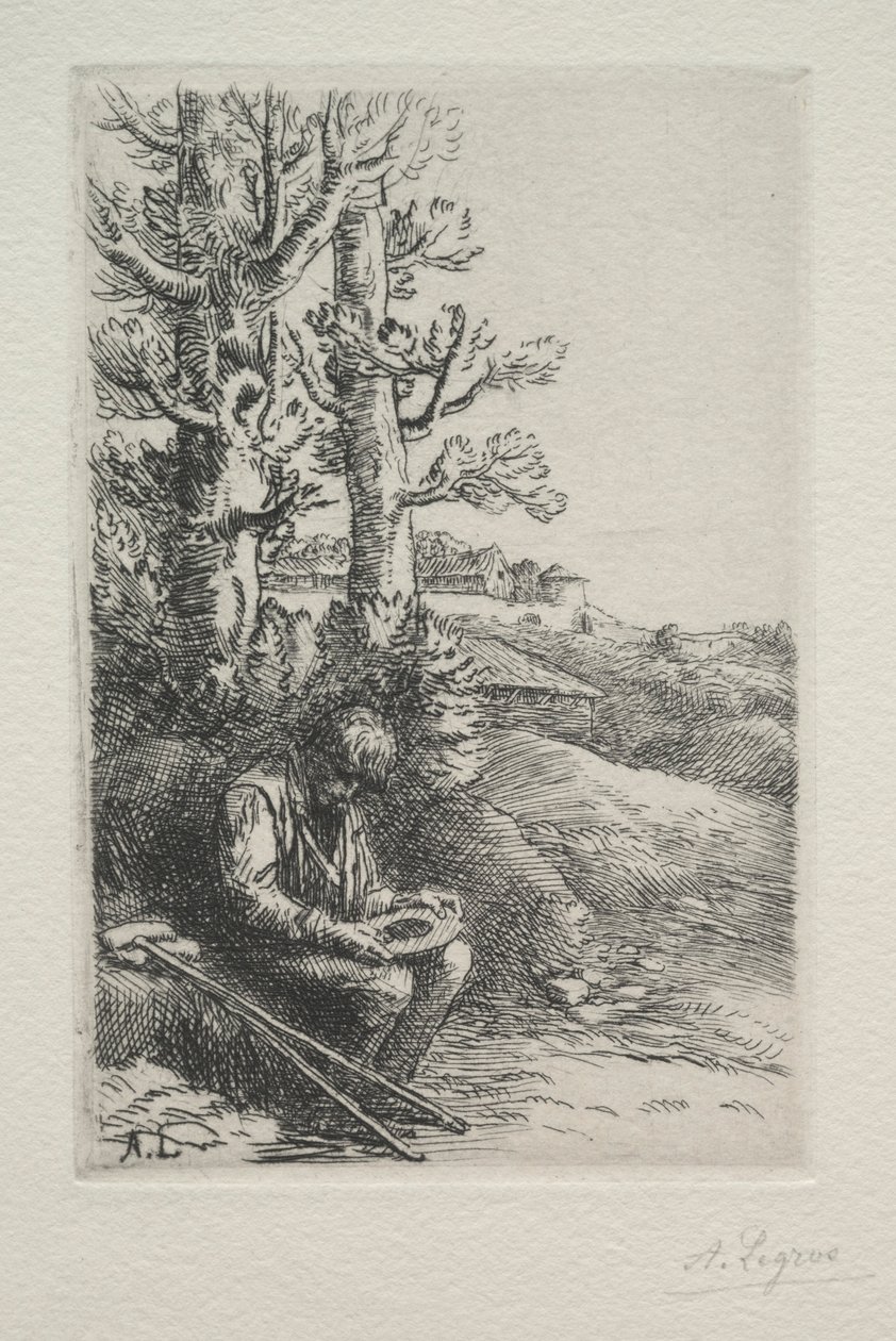 Den lille tiggeren. av Alphonse Legros