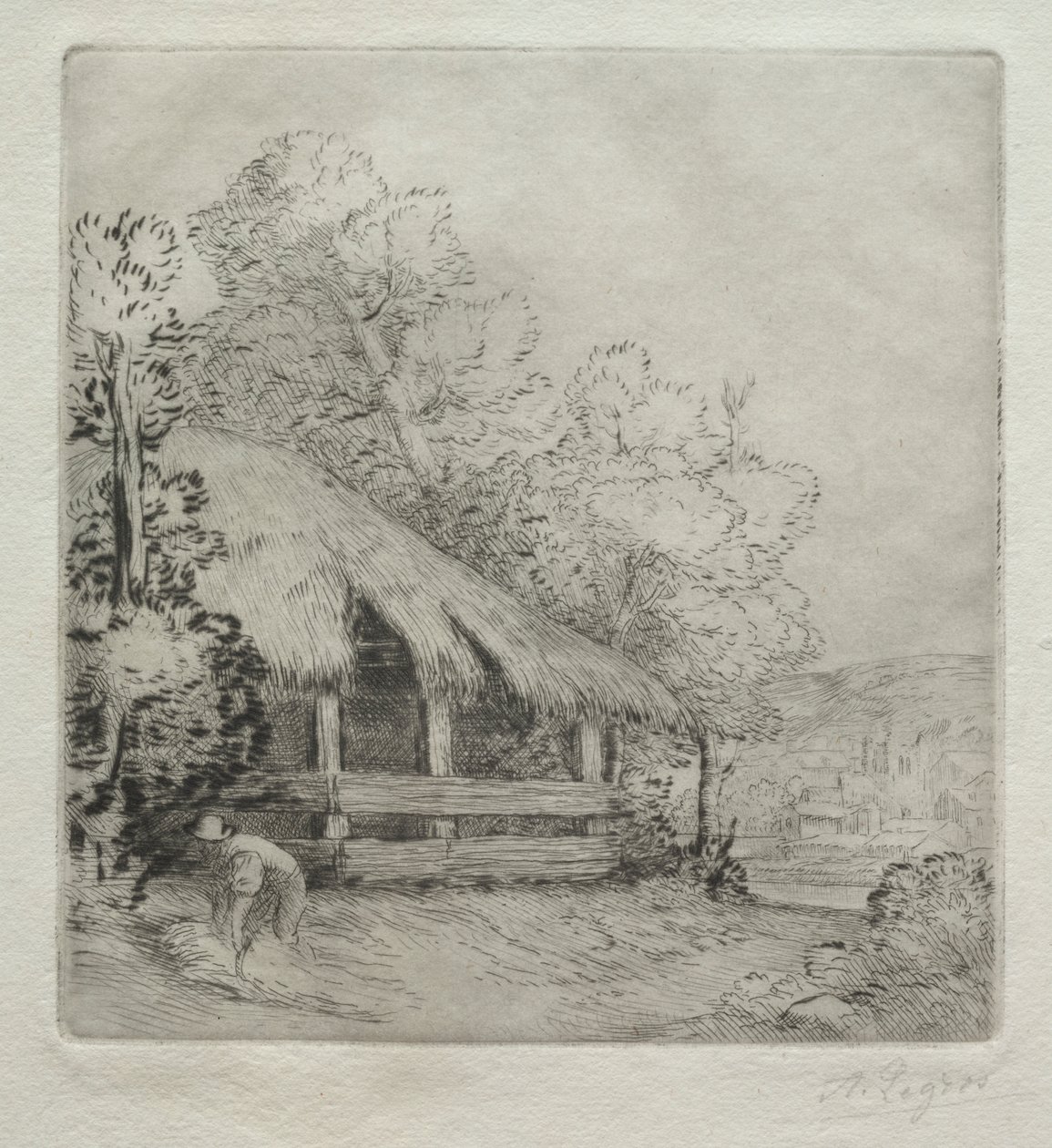 The Little Shed (Le Petit Hangar) av Alphonse Legros