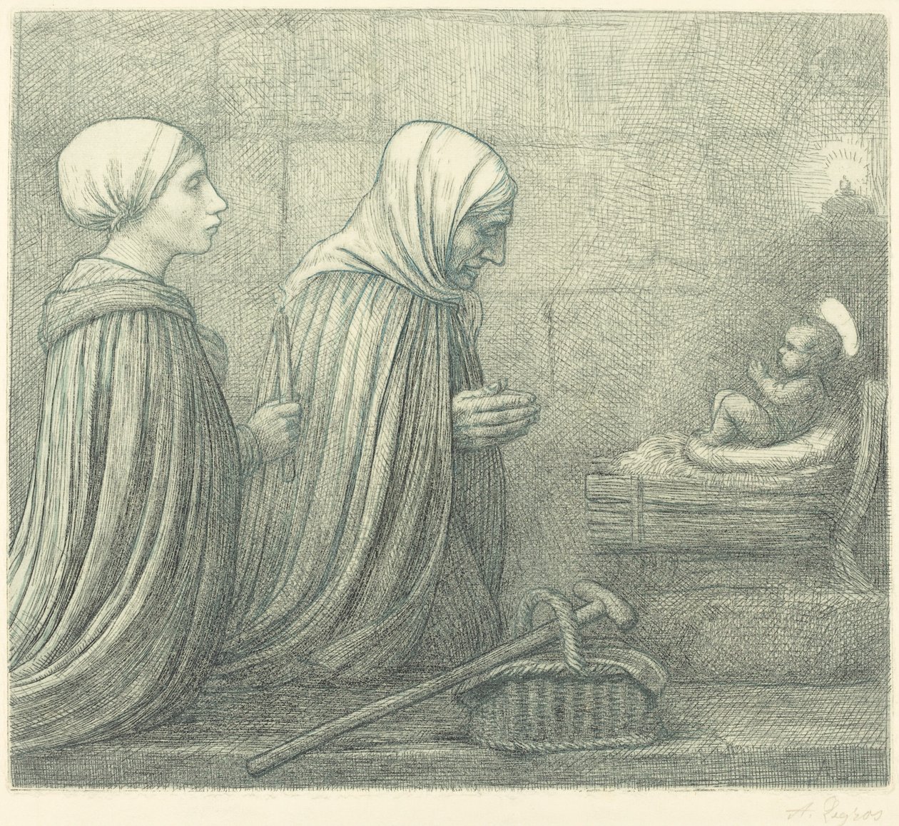 Krybben La crèche. av Alphonse Legros
