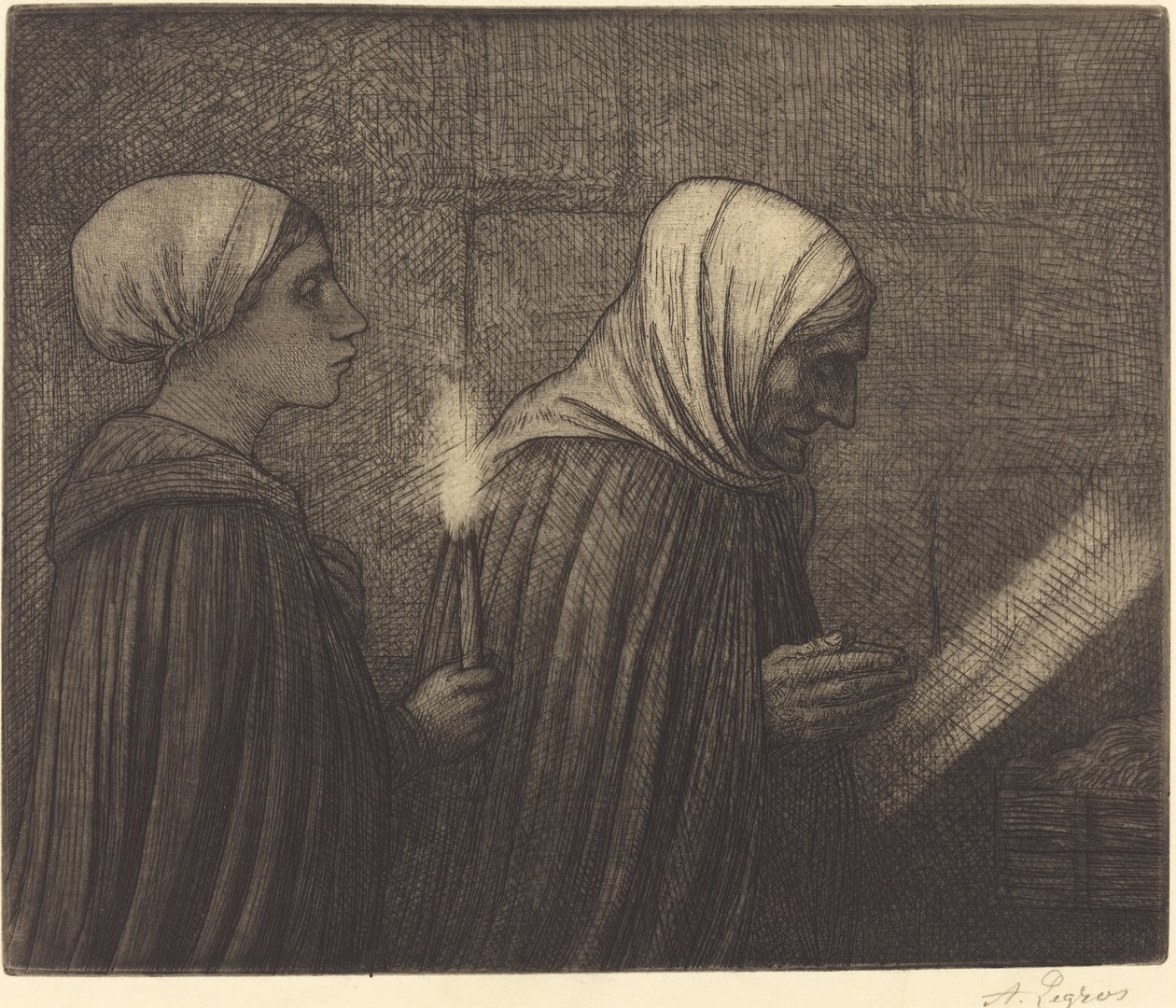 Krybben La crèche. av Alphonse Legros