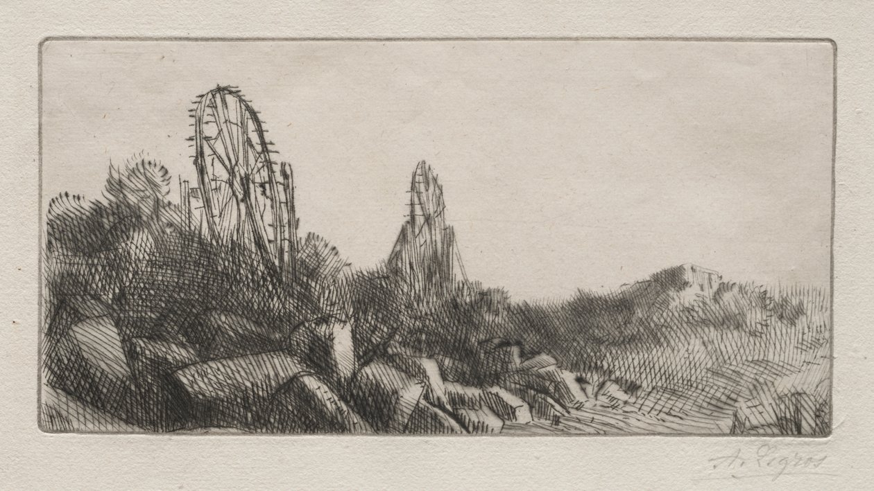 De gamle steinbruddene i Montrouge av Alphonse Legros
