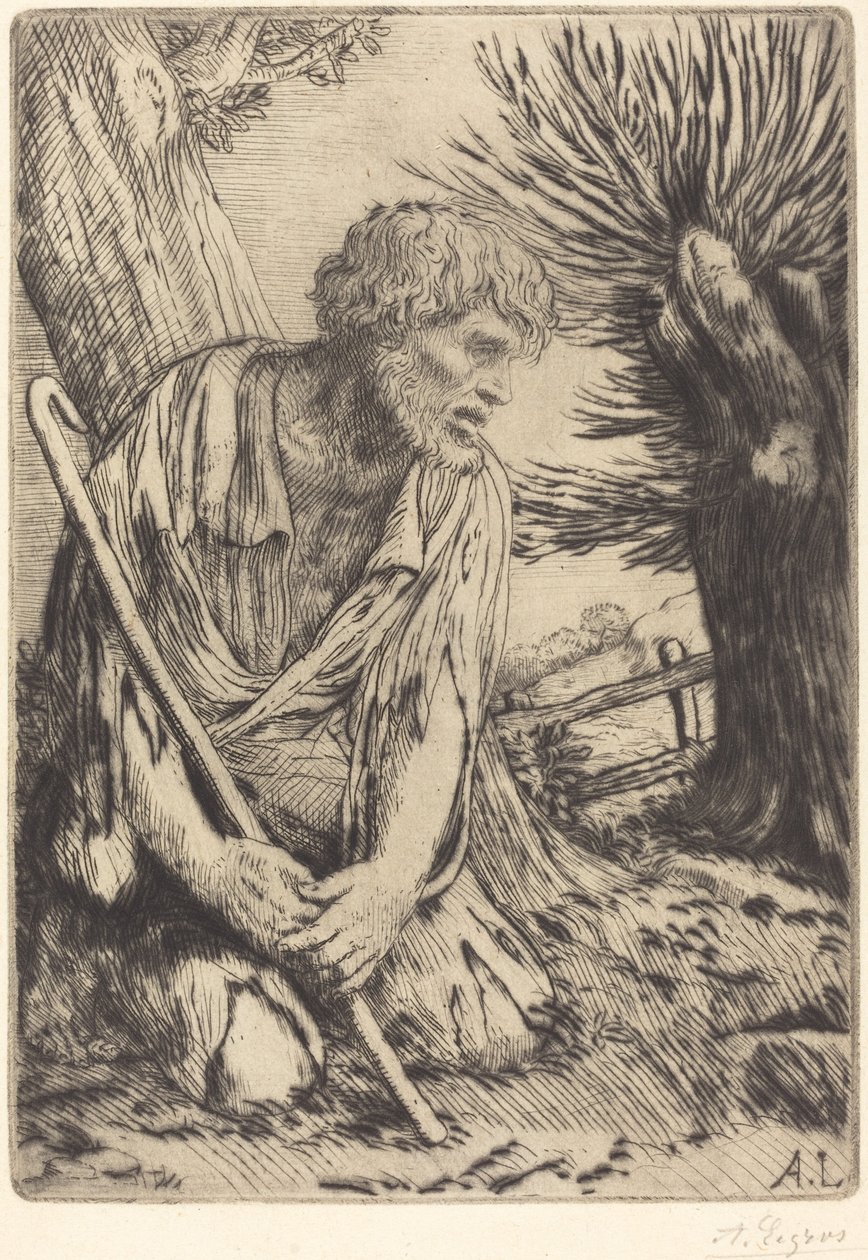 Den fortapte sønn, 3. plate av Alphonse Legros