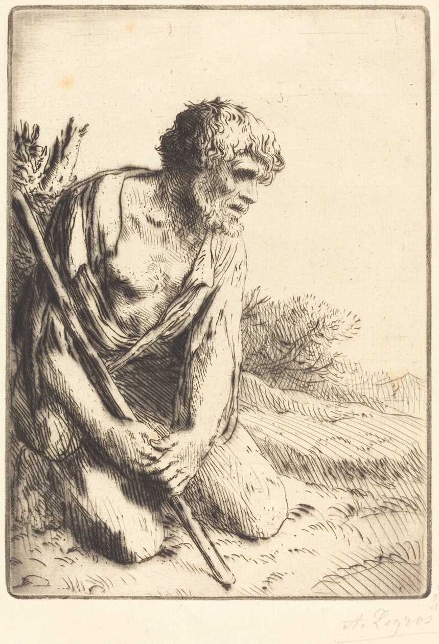 Den fortapte sønn, 3. plate av Alphonse Legros