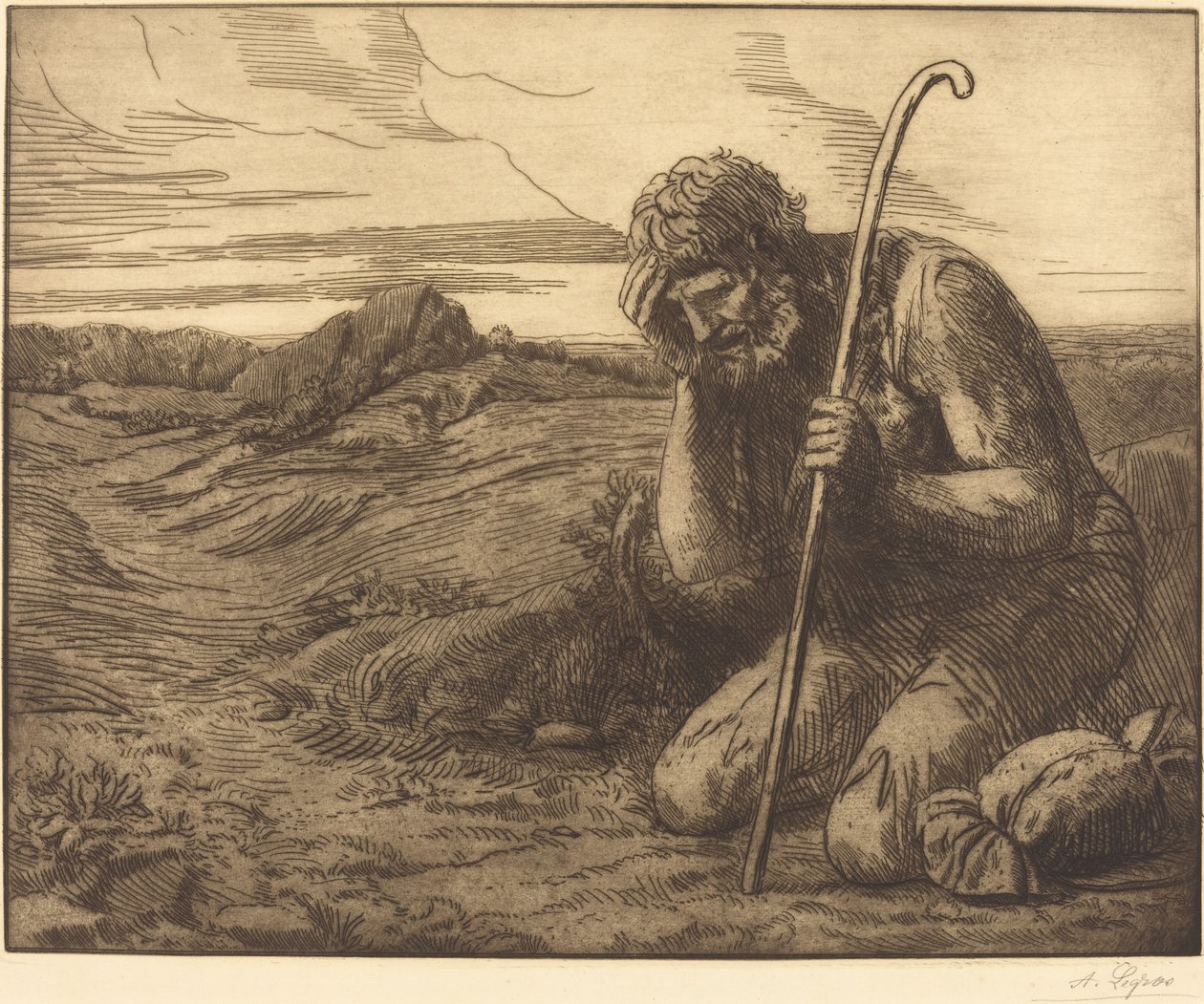 Den fortapte sønn, 6. plate av Alphonse Legros
