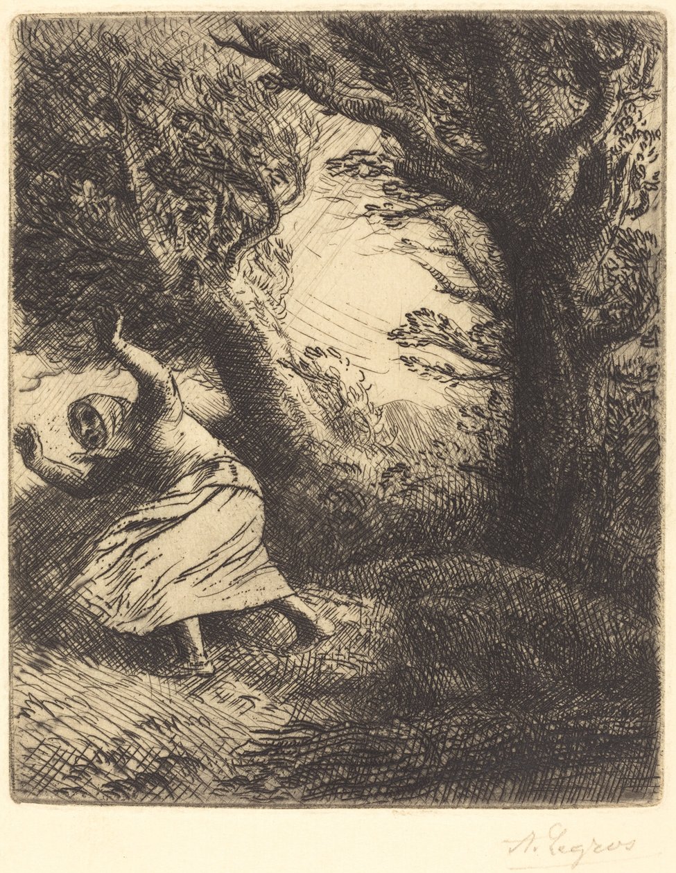 Torden (en torden) av Alphonse Legros