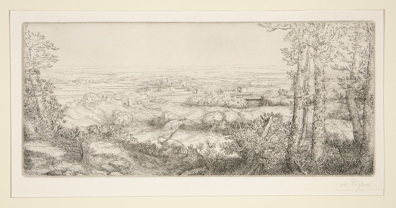 En dal i Burgund (Dal i Burgund) av Alphonse Legros