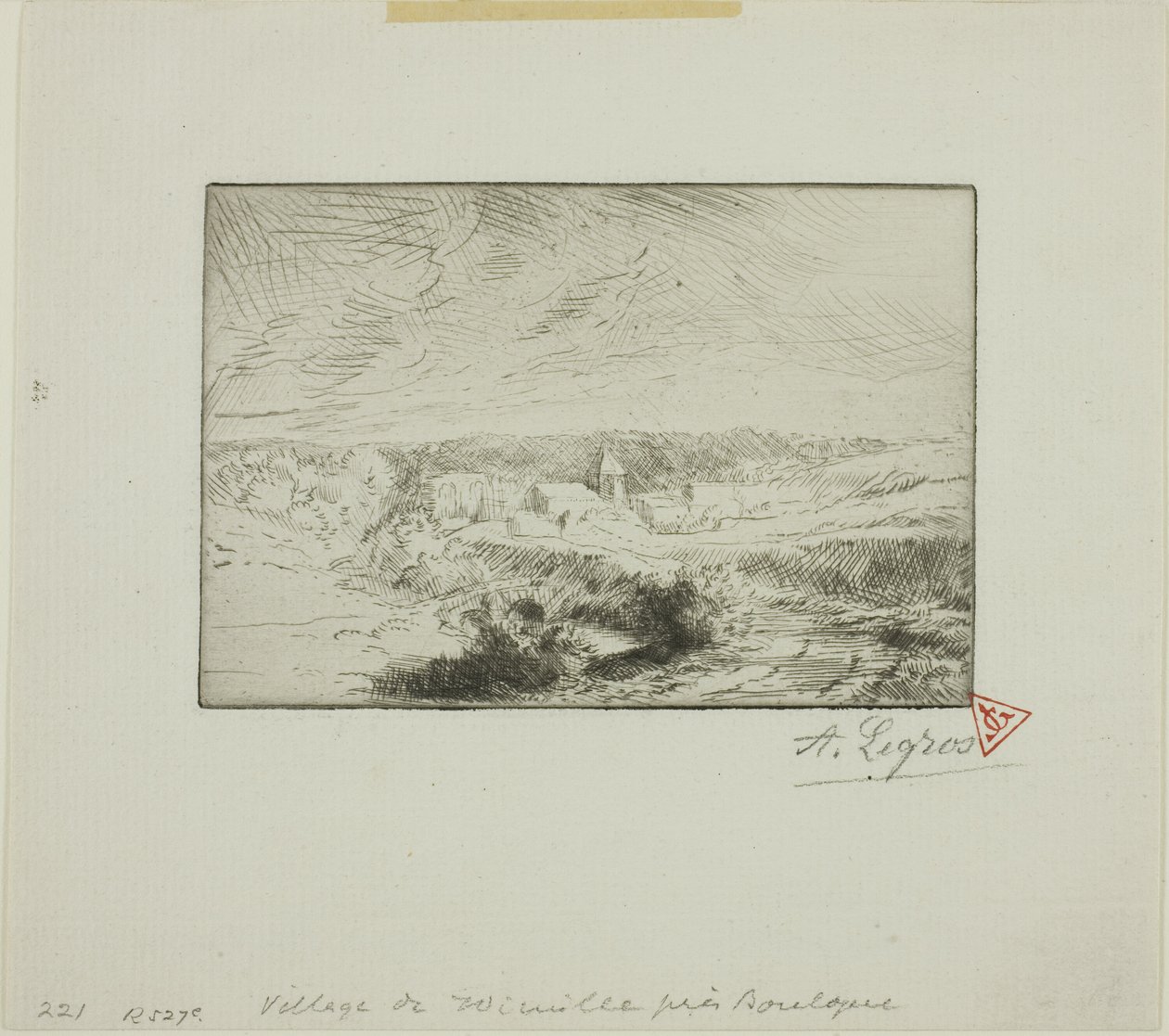 Landsbyen Wimille, nær Boulogne av Alphonse Legros