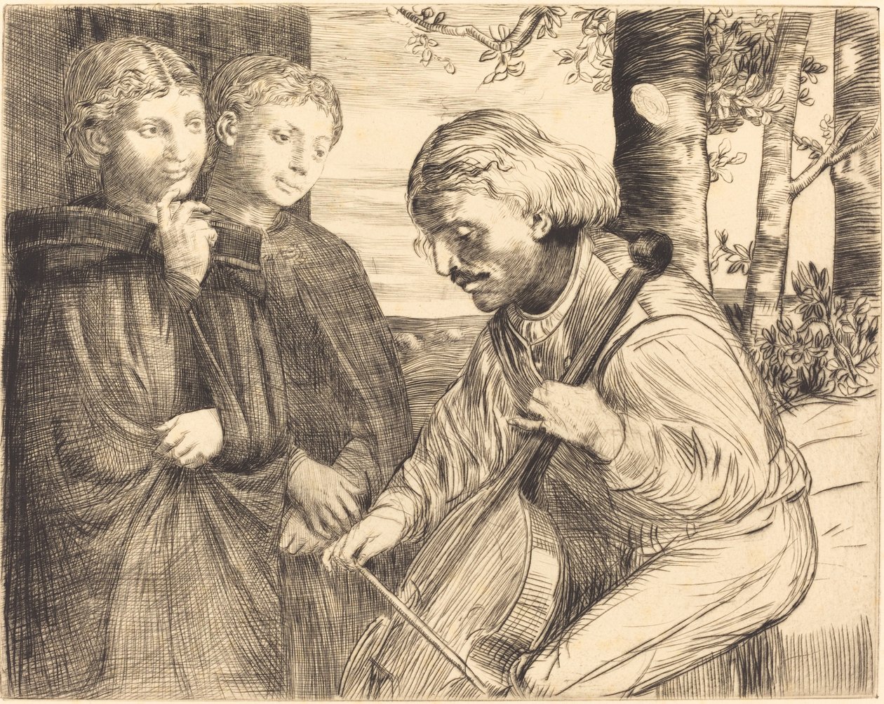 Fiol spiller av Alphonse Legros