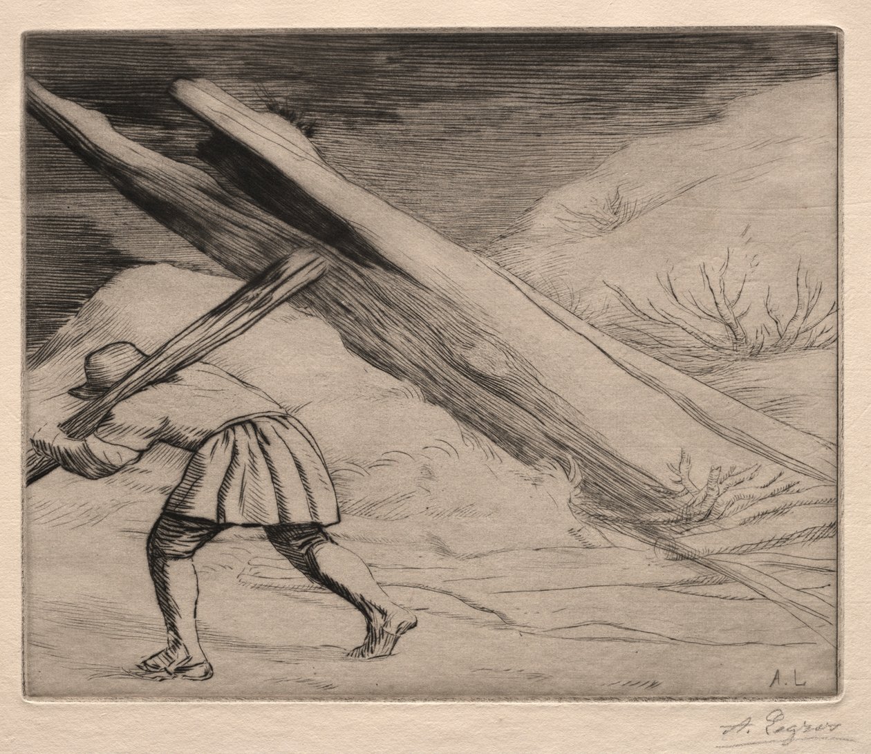 Vinter (1. plate) av Alphonse Legros
