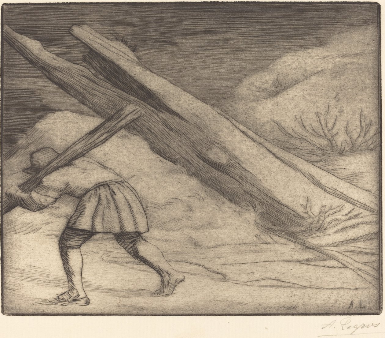 Vinter, 1. plate Vinter. av Alphonse Legros