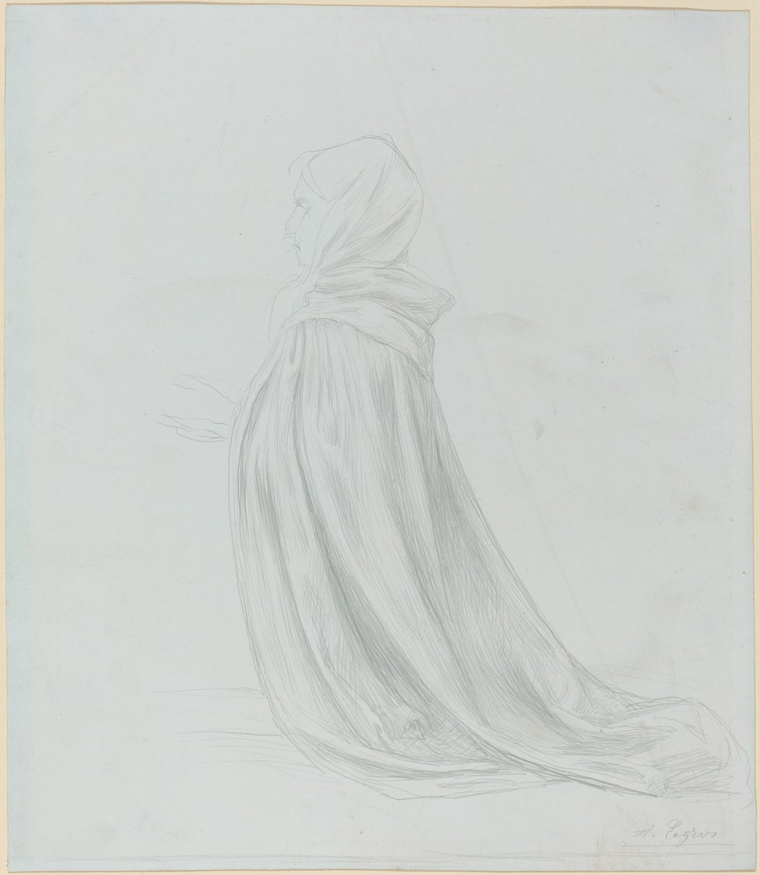 Kvinne i kappe av Alphonse Legros