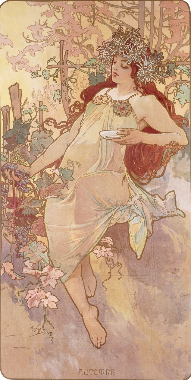 Høst; Høst, ca. 1896 av Alphonse Mucha