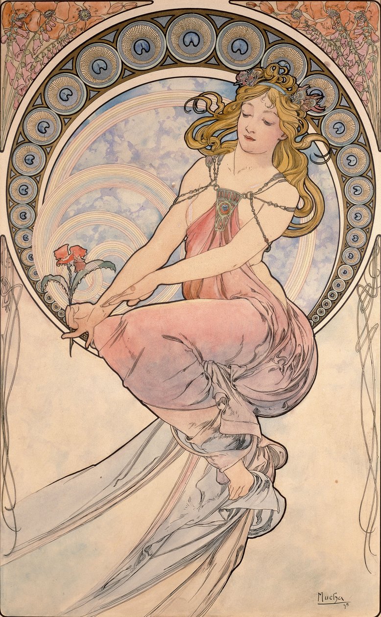 Maleri, 1898 av Alphonse Mucha