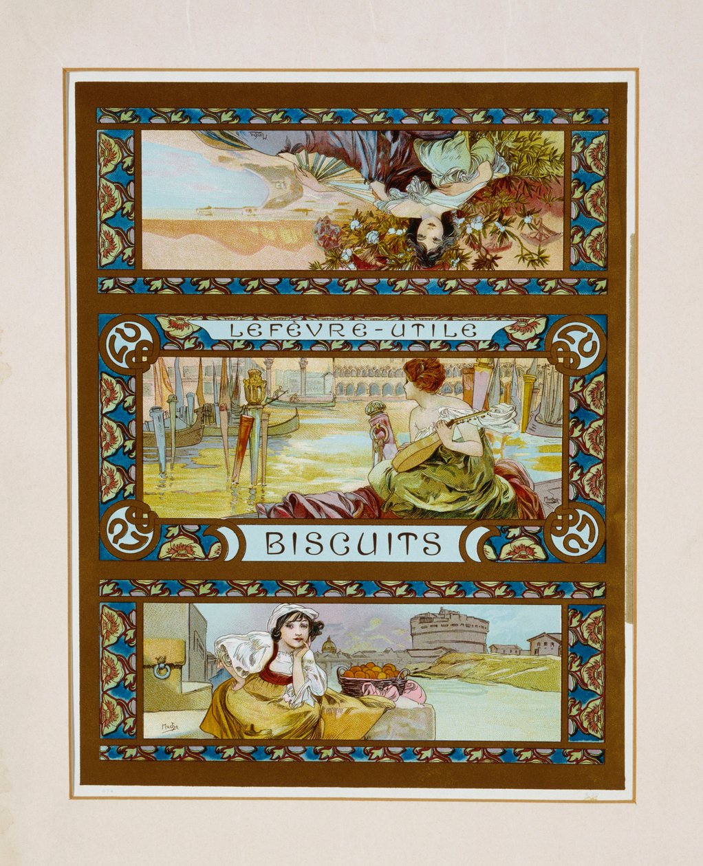 Lefevre-Utile, informasjonskapsler, ca. 1910 av Alphonse Mucha