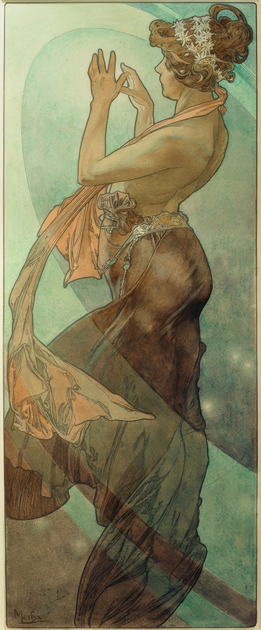 Abendstern av Alphonse Mucha