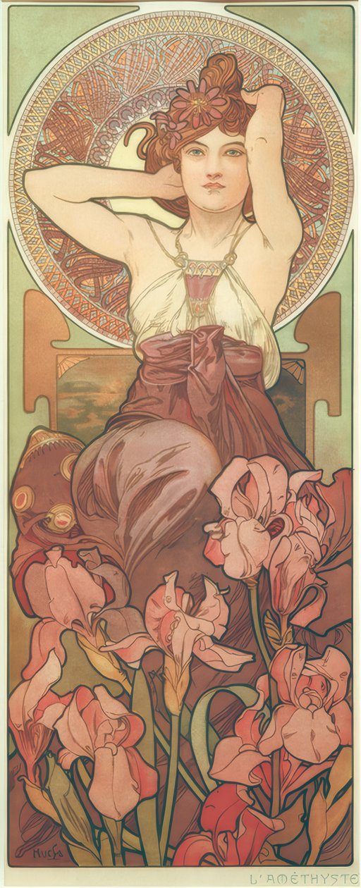 Ametyst av Alphonse Mucha