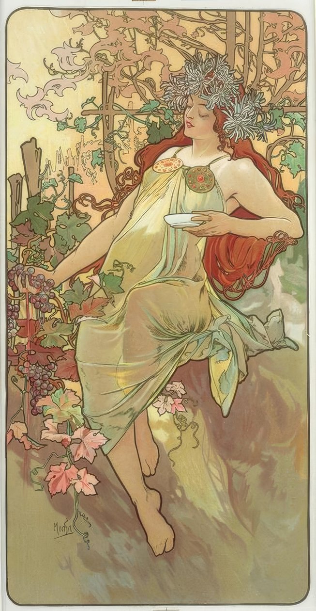 Høst av Alphonse Mucha