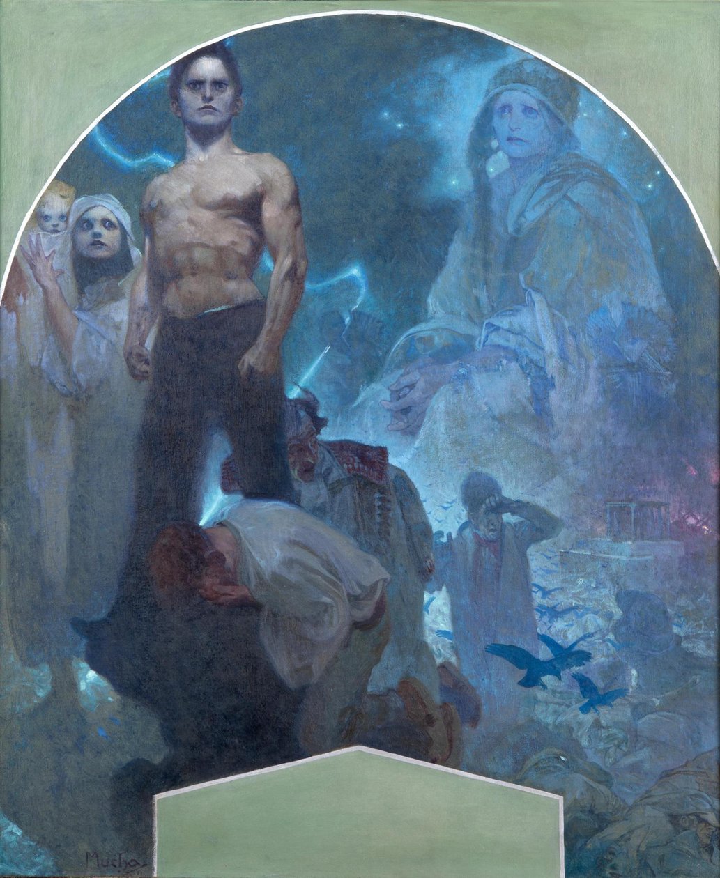 Av egen styrke II, 1911 av Alphonse Mucha