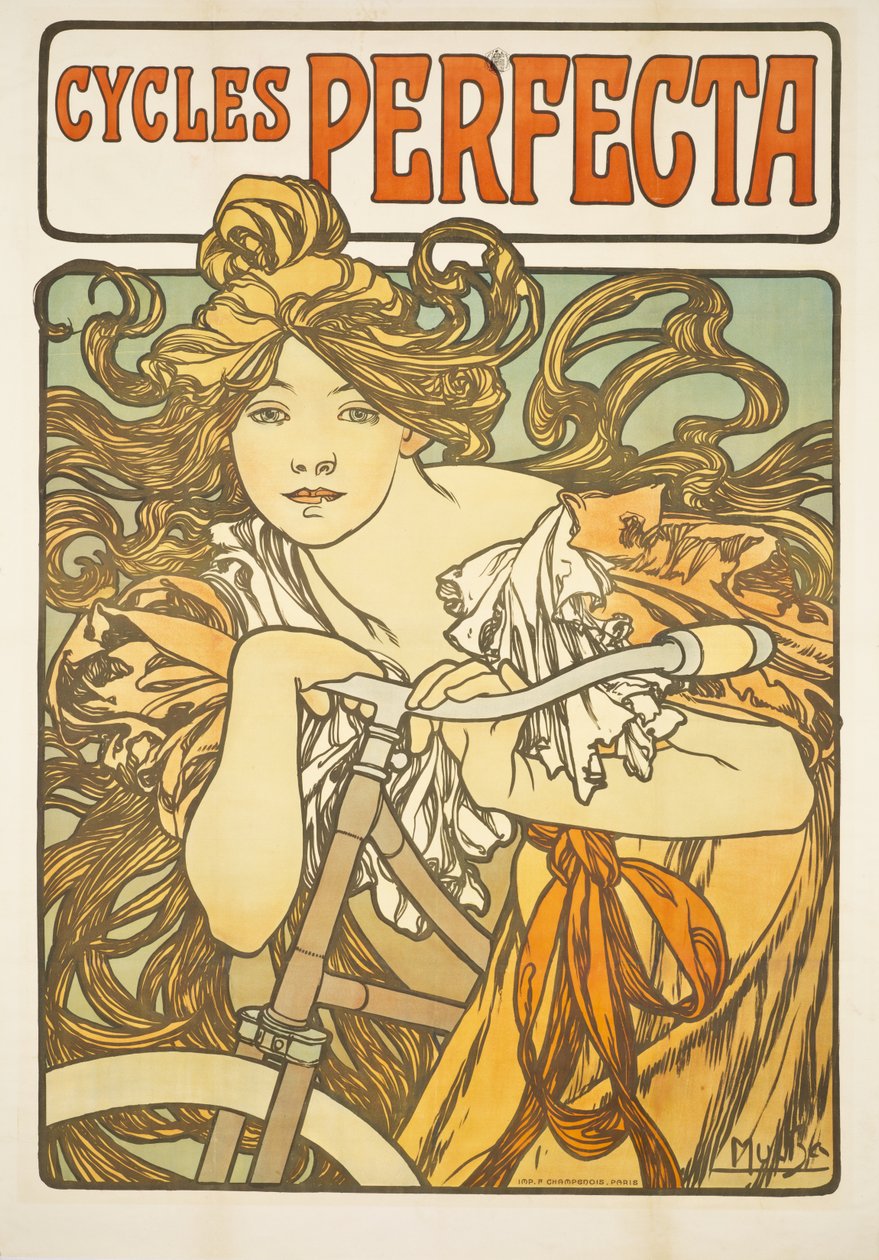 Cycles Perfecta, 1897 av Alphonse Mucha