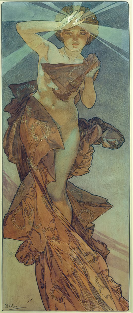 Morgenstjernen av Alphonse Mucha