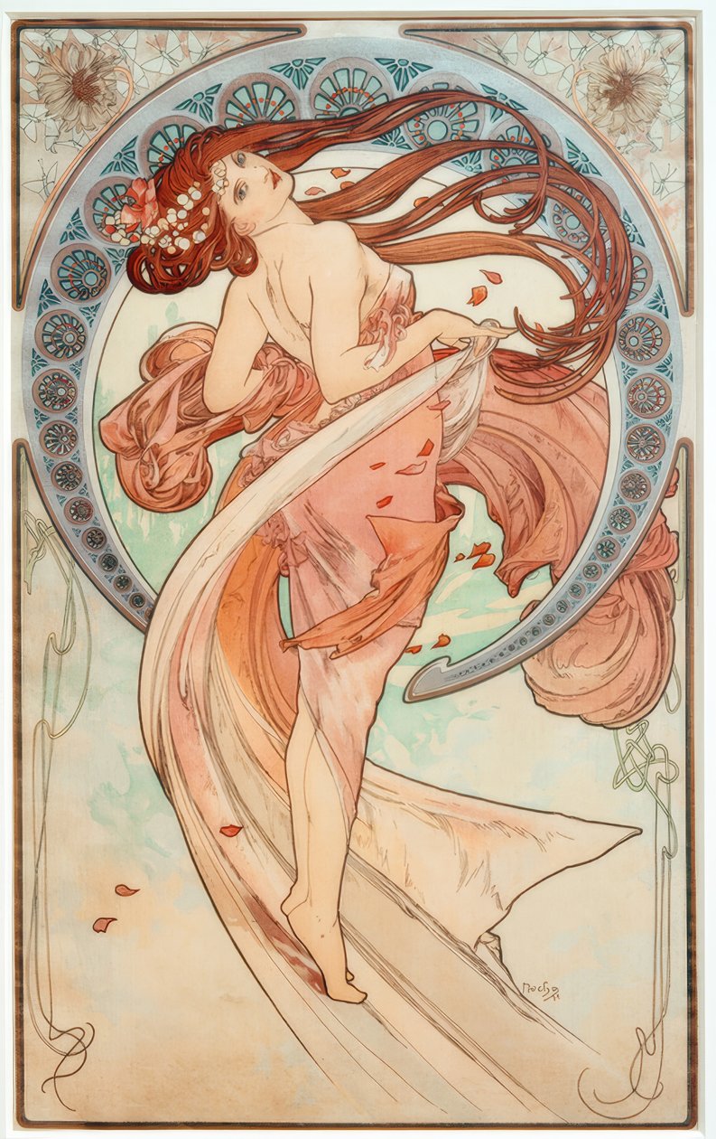 Dansen av Alphonse Mucha