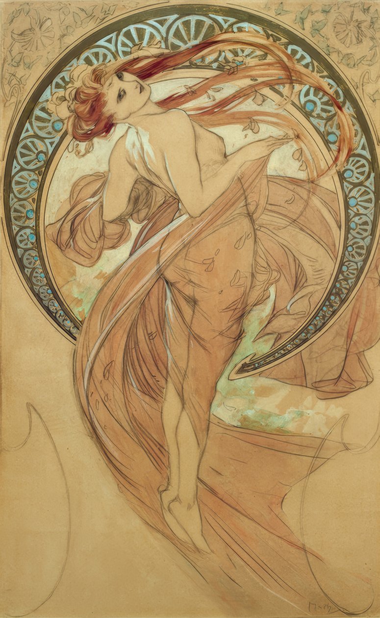 Dansen av Alphonse Mucha