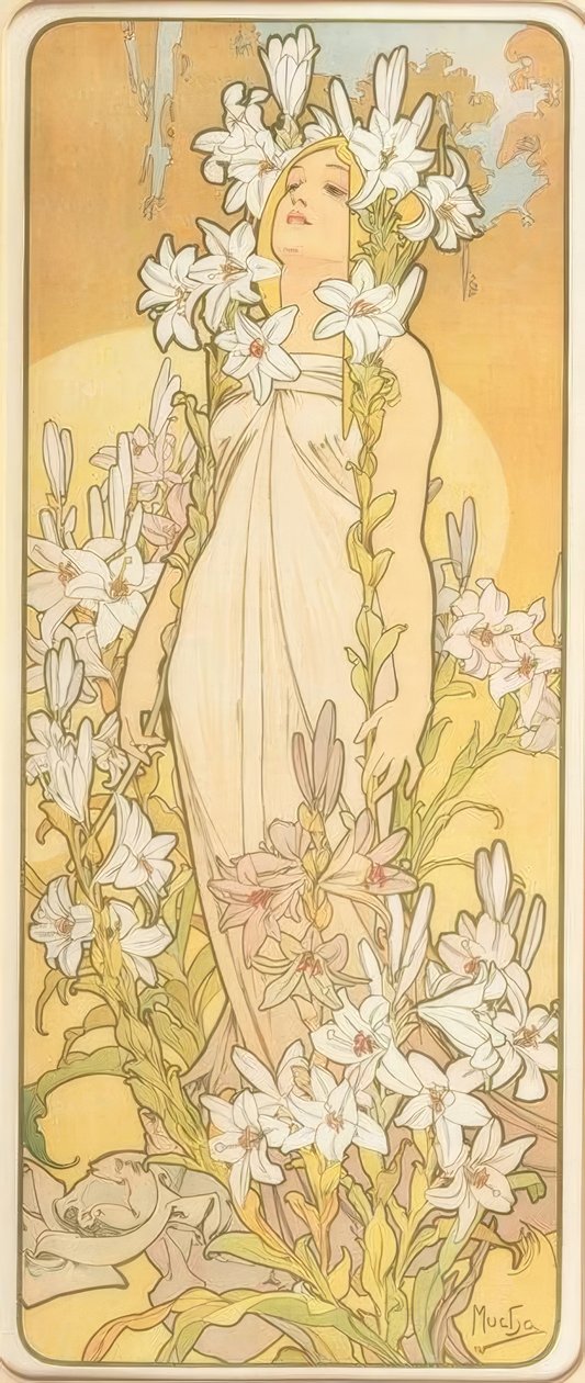 Liljen av Alphonse Mucha