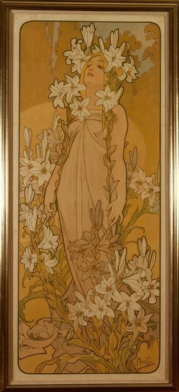 Liljen av Alphonse Mucha