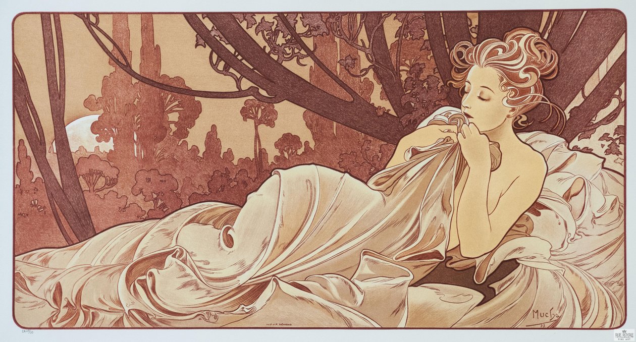 Skumring, 1899. av Alphonse Mucha