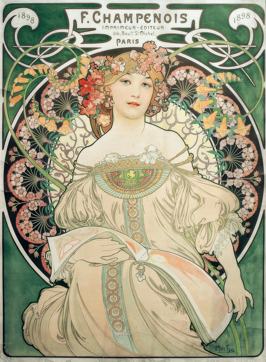 F. Champenois / Trykker - Utgiver av Alphonse Mucha