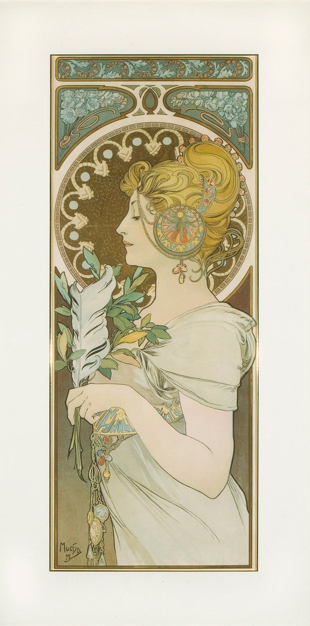Fjær av Alphonse Mucha