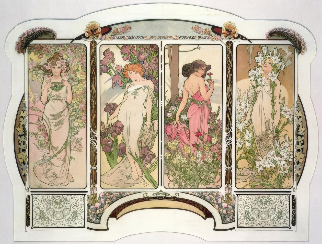 Blomster av Alphonse Mucha