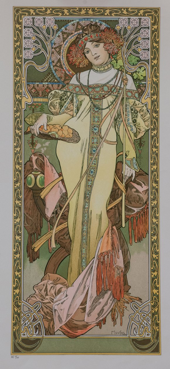 De fire årstidene: Høst, 1900. av Alphonse Mucha