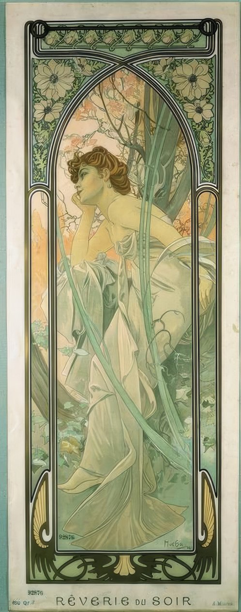 Kveldsreverie av Alphonse Mucha