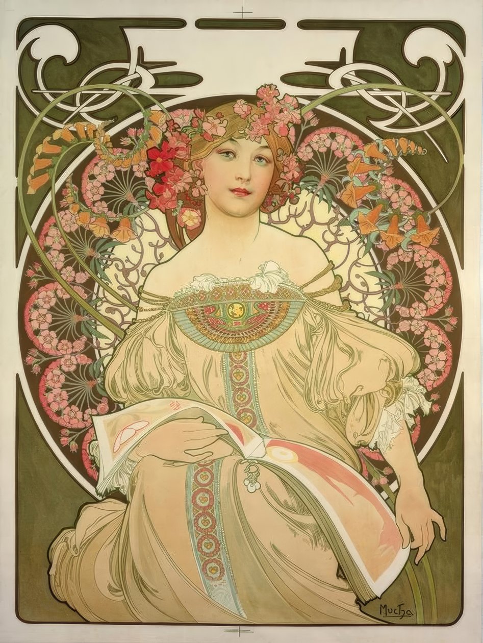 Reverie av Alphonse Mucha