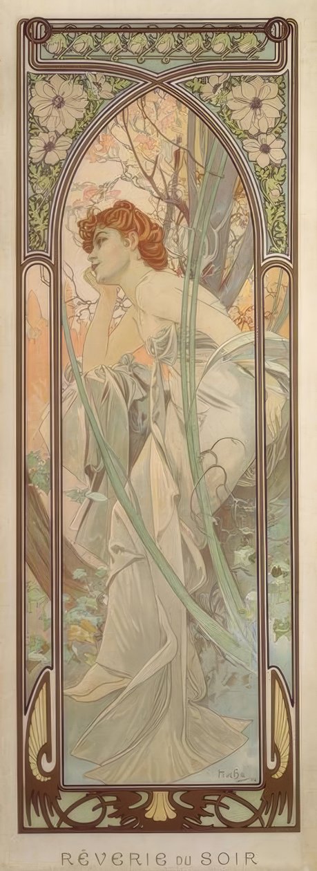 Kveldsdrøm av Alphonse Mucha