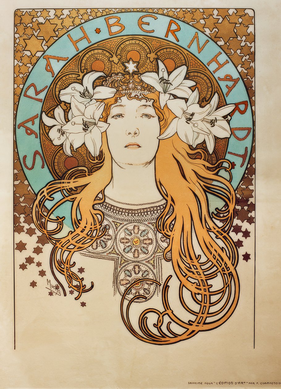Sarah Bernhardt av Alphonse Mucha