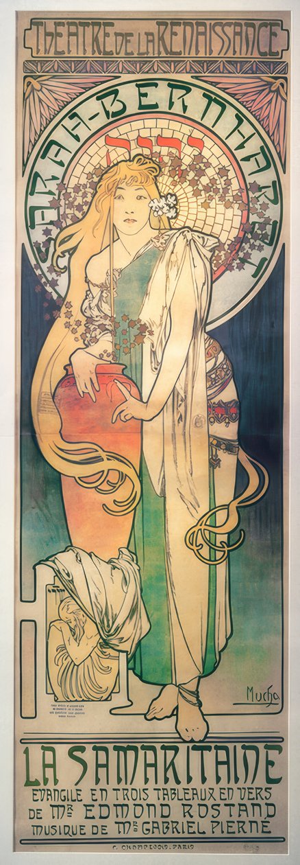 Sarah Bernhardt - Samaritanen av Alphonse Mucha