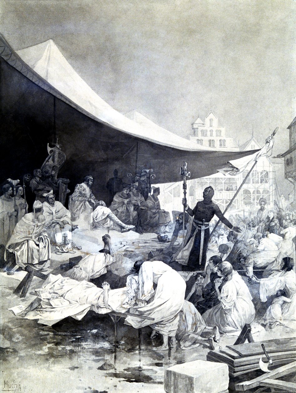 Korset, c1900-1939 av Alphonse Mucha