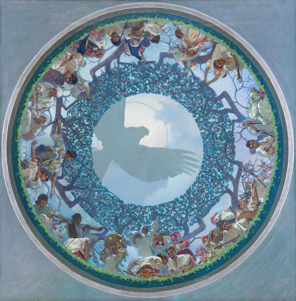 Den slaviske enheten, 1910-1911 av Alphonse Mucha