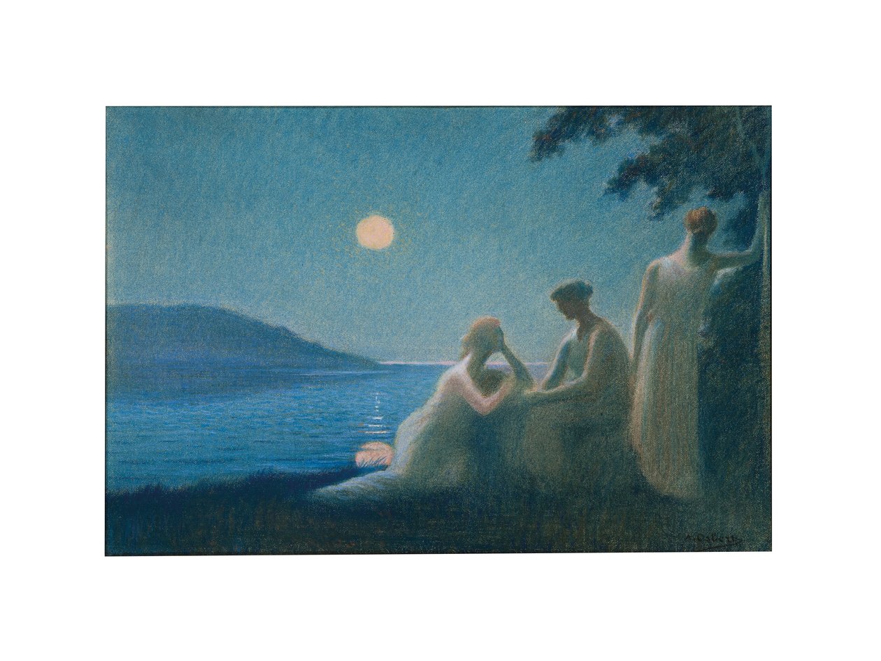 Under en månestråle, ca. 1895 av Alphonse Osbert