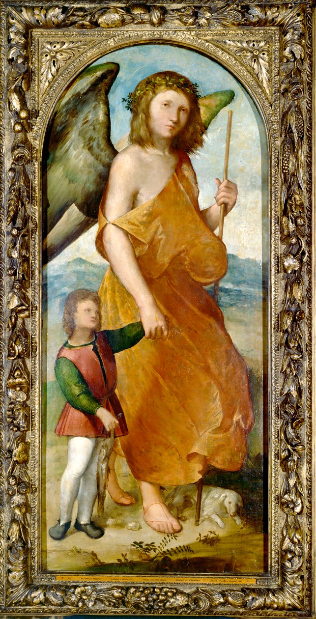 Tobias og engelen, tidlig på 1520-tallet av Altobello Melone