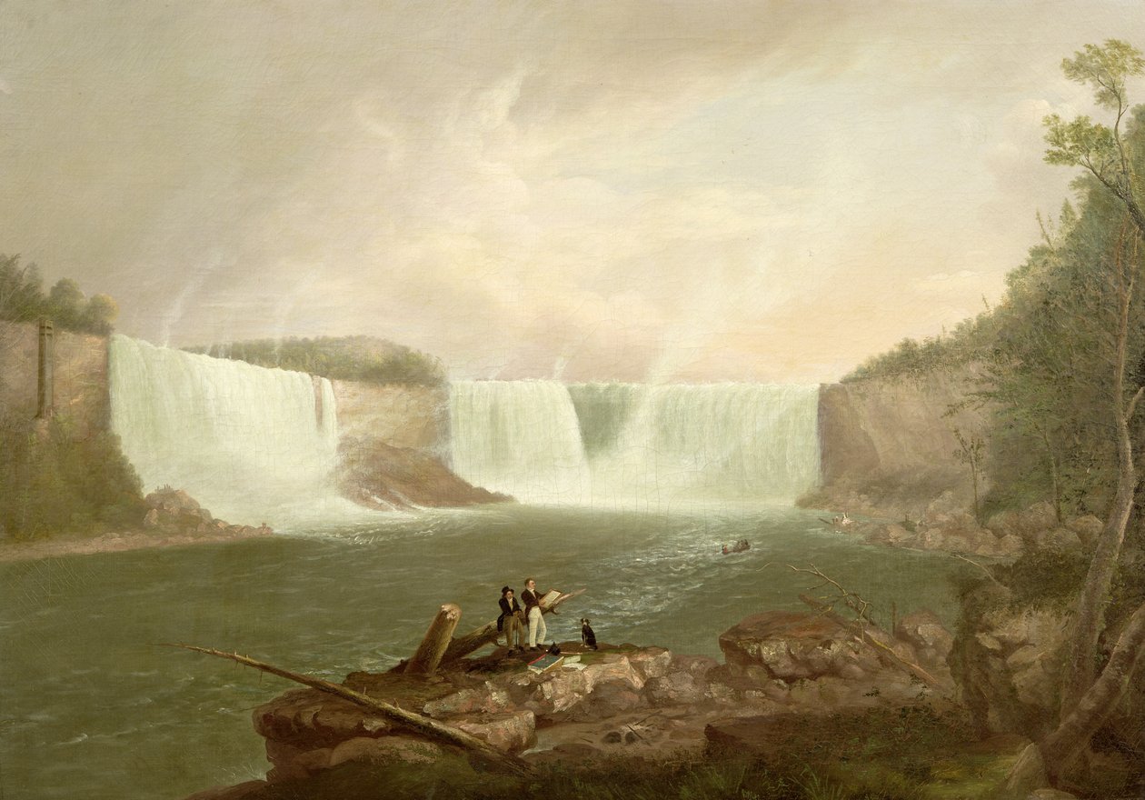 Niagara: The American Falls, ca. 1821 av Alvan Fisher