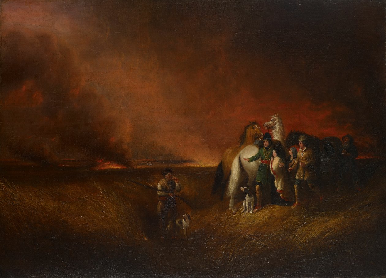 Prærien i brann, 1827. av Alvan Fisher