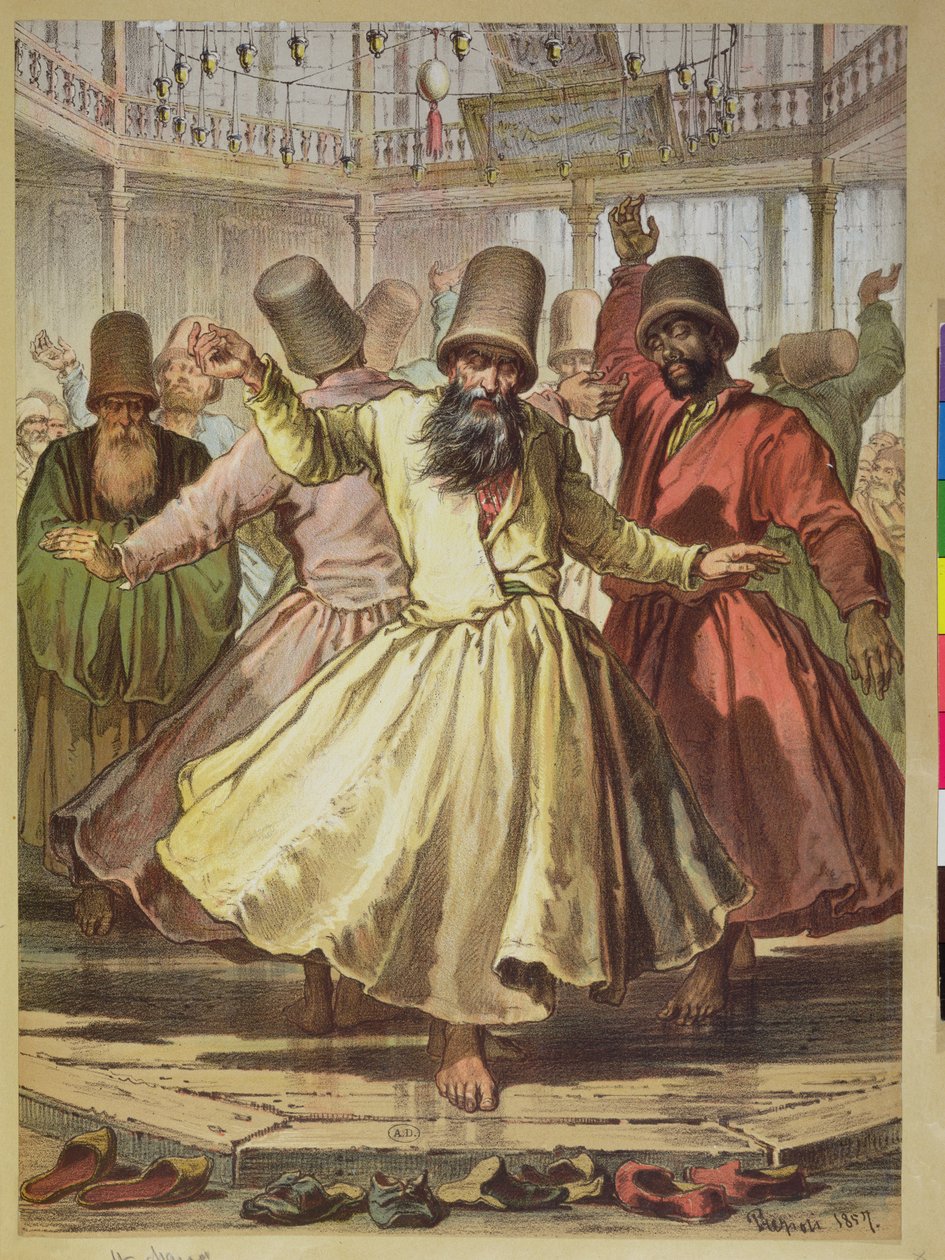 Dansende dervisjer, 1857 av Amadeo Preziosi