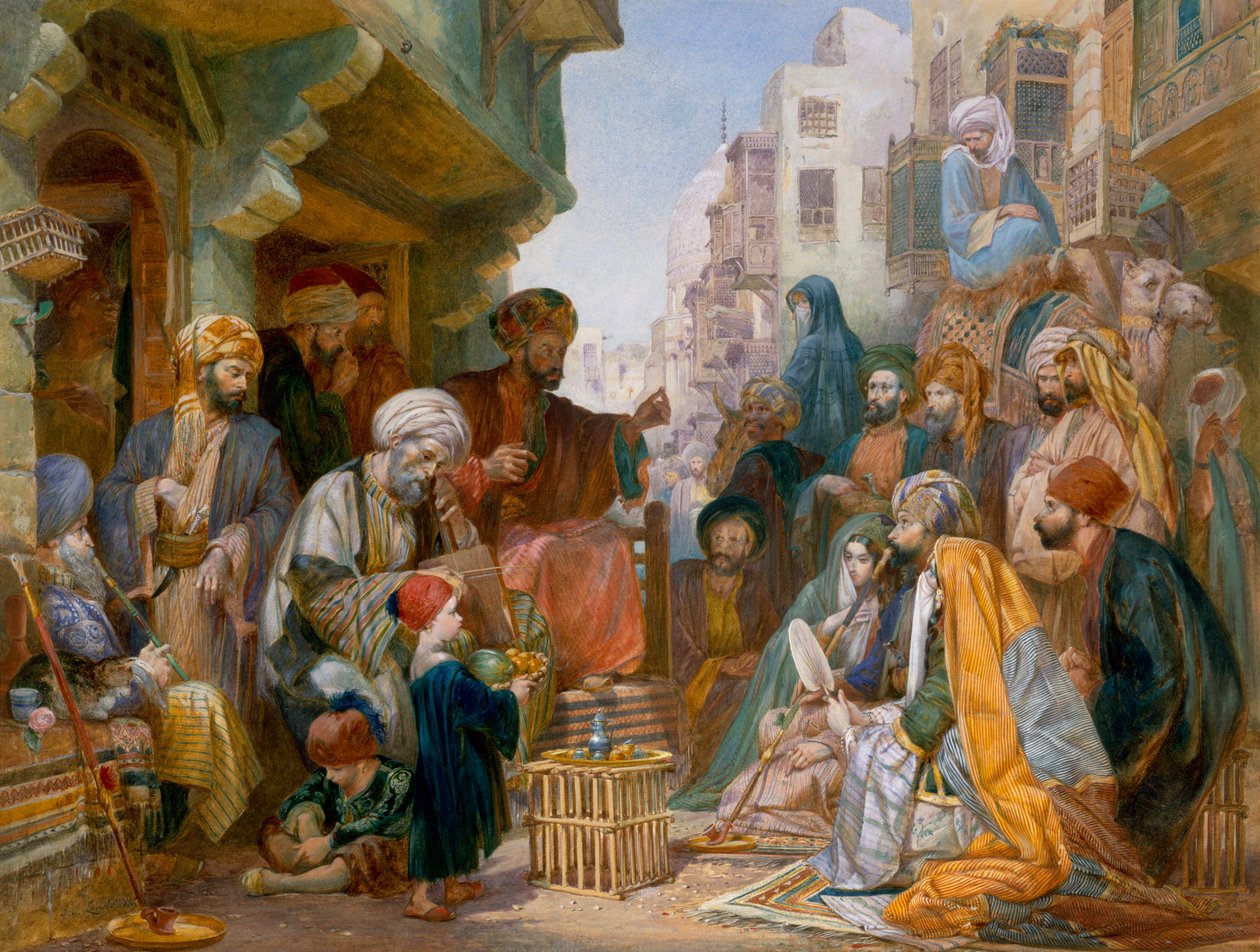 Tyrkisk gatescene av Amadeo Preziosi